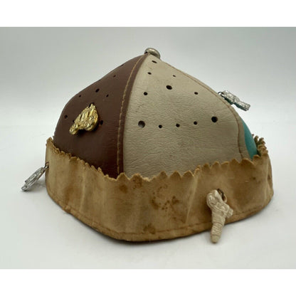 1960s Las Vegas Beanie Cap Souvenir with Western Charms (D5) - Vintosh Vintage