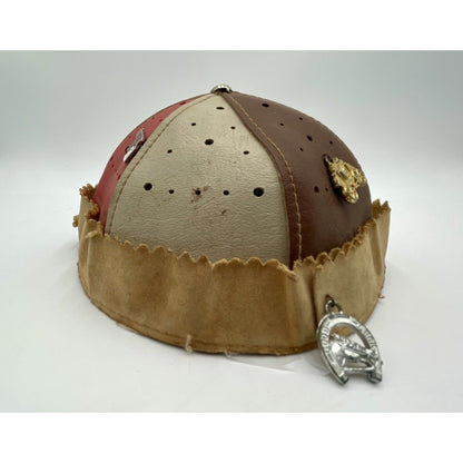 1960s Las Vegas Beanie Cap Souvenir with Western Charms (D5) - Vintosh Vintage