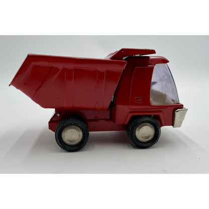 Vintage Japan Buddy L Pressed Steel Red Dump Truck Toy (C8) - Vintosh Vintage
