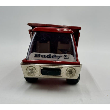 Vintage Japan Buddy L Pressed Steel Red Dump Truck Toy (C8) - Vintosh Vintage