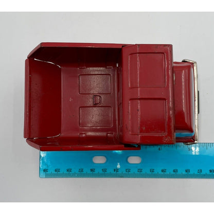Vintage Japan Buddy L Pressed Steel Red Dump Truck Toy (C8) - Vintosh Vintage