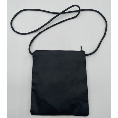 Vintage Red, Silver & Black Glass Beaded Silk Evening Purse (A5) - Vintosh Vintage