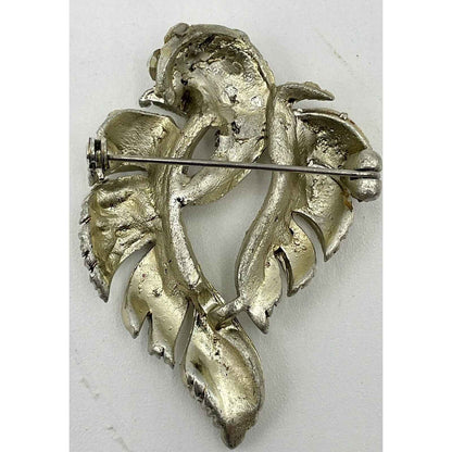 Vintage Aurora Borealis Gold Tone & Rhinestone Brooch (B5)