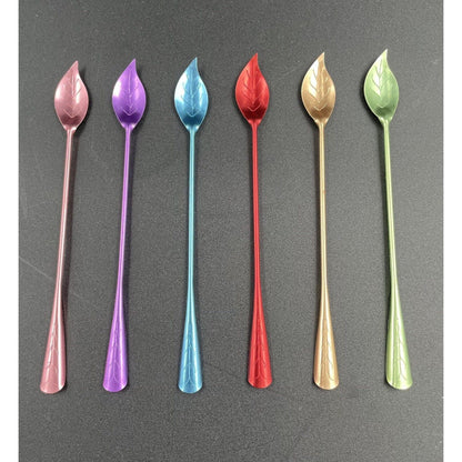 Vintage Tallstirs Anodized Aluminum Leaf Drink Stirrers (B7) - Vintosh Vintage