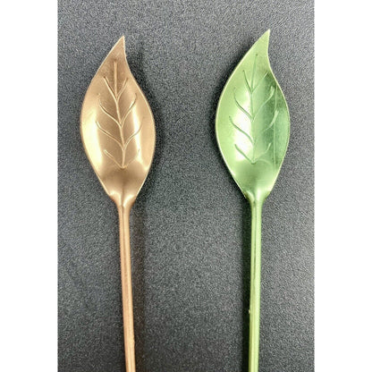 Vintage Tallstirs Anodized Aluminum Leaf Drink Stirrers (B7) - Vintosh Vintage