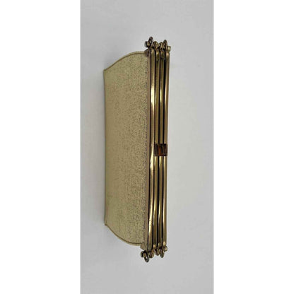 1950s L&M Edwards Convertible 3-in-1 Handbag/Clutch w/ Gold Chain Strap