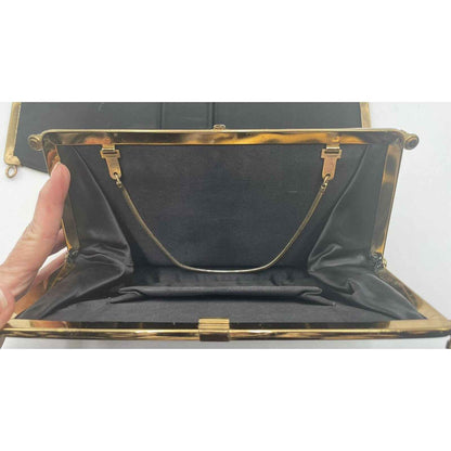 1950s L&M Edwards Convertible 3-in-1 Handbag/Clutch w/ Gold Chain Strap