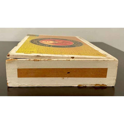 Vintage Truly Different 5 Cents Red Dot Wood Box (C2)