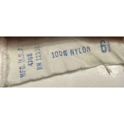 1950s White Nylon Long Evening Gloves-Size 6 1/2 (B5)