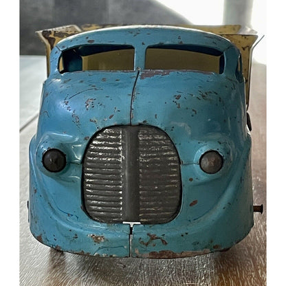 1940s-50s WYANDOTTE Pressed Steel Dump Truck (B3) - Vintosh Vintage
