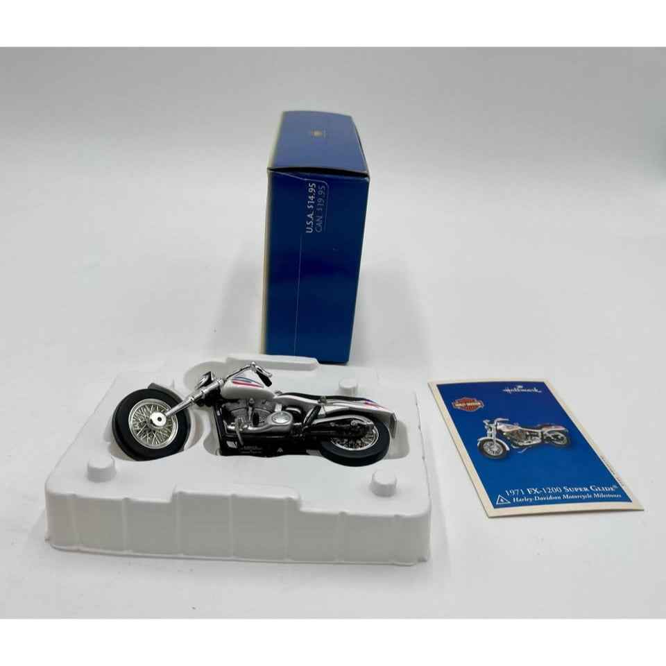 HALLMARK "1971 FX SUPER GLIDE" MINIATURE HARLEY-DAVIDSON ORNAMENT 2002