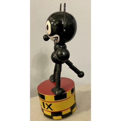 Vintage "Felix the Cat" Wooden Thumb Puppet (B3) - Vintosh Vintage