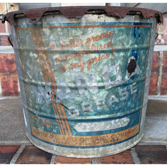 Vintage Wanda Grease Bucket with Metal Handle