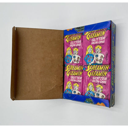 1978 Screamin Gleamin Glitter Iron-Ons & Gum Donruss Wax Box 36pks (C7) - Vintosh Vintage