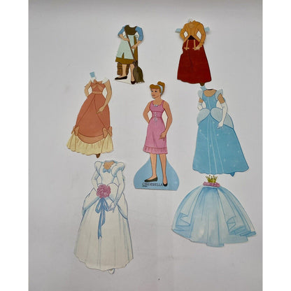 Lot of 1980s Paper Dolls Sleeping Beauty Barbie Ken Cinderella & Much More (A1) - Vintosh Vintage