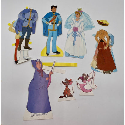 Lot of 1980s Paper Dolls Sleeping Beauty Barbie Ken Cinderella & Much More (A1) - Vintosh Vintage