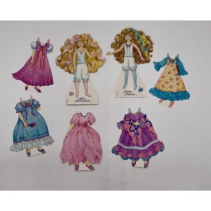 Lot of 1980s Paper Dolls Sleeping Beauty Barbie Ken Cinderella & Much More (A1) - Vintosh Vintage