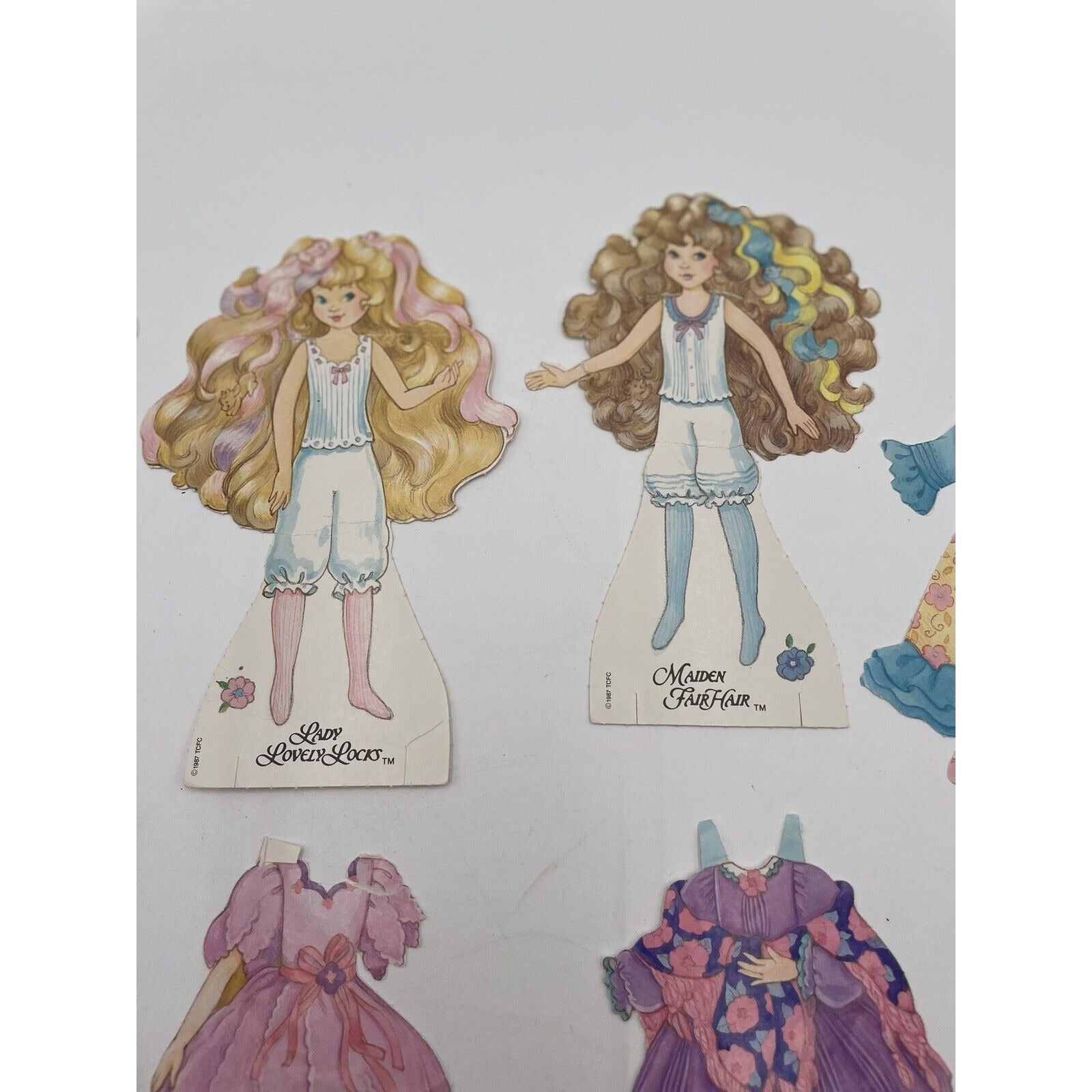 Lot of 1980s Paper Dolls Sleeping Beauty Barbie Ken Cinderella & Much More (A1) - Vintosh Vintage