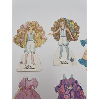 Lot of 1980s Paper Dolls Sleeping Beauty Barbie Ken Cinderella & Much More (A1) - Vintosh Vintage