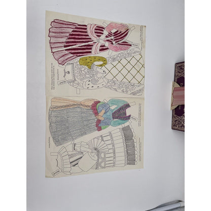 Lot of 1980s Paper Dolls Sleeping Beauty Barbie Ken Cinderella & Much More (A1) - Vintosh Vintage