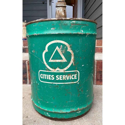 Vintage Cities Service 5 Gallon Trojan Gear Oil Can
