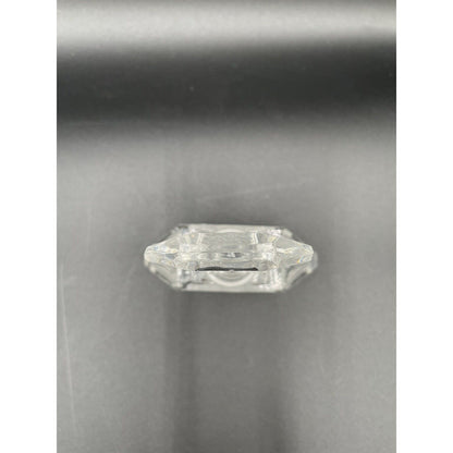 Perfume Bottle LEAD CRYSTAL Glass Frosted Floral Design - Made in Germany (C6) - Vintosh Vintage