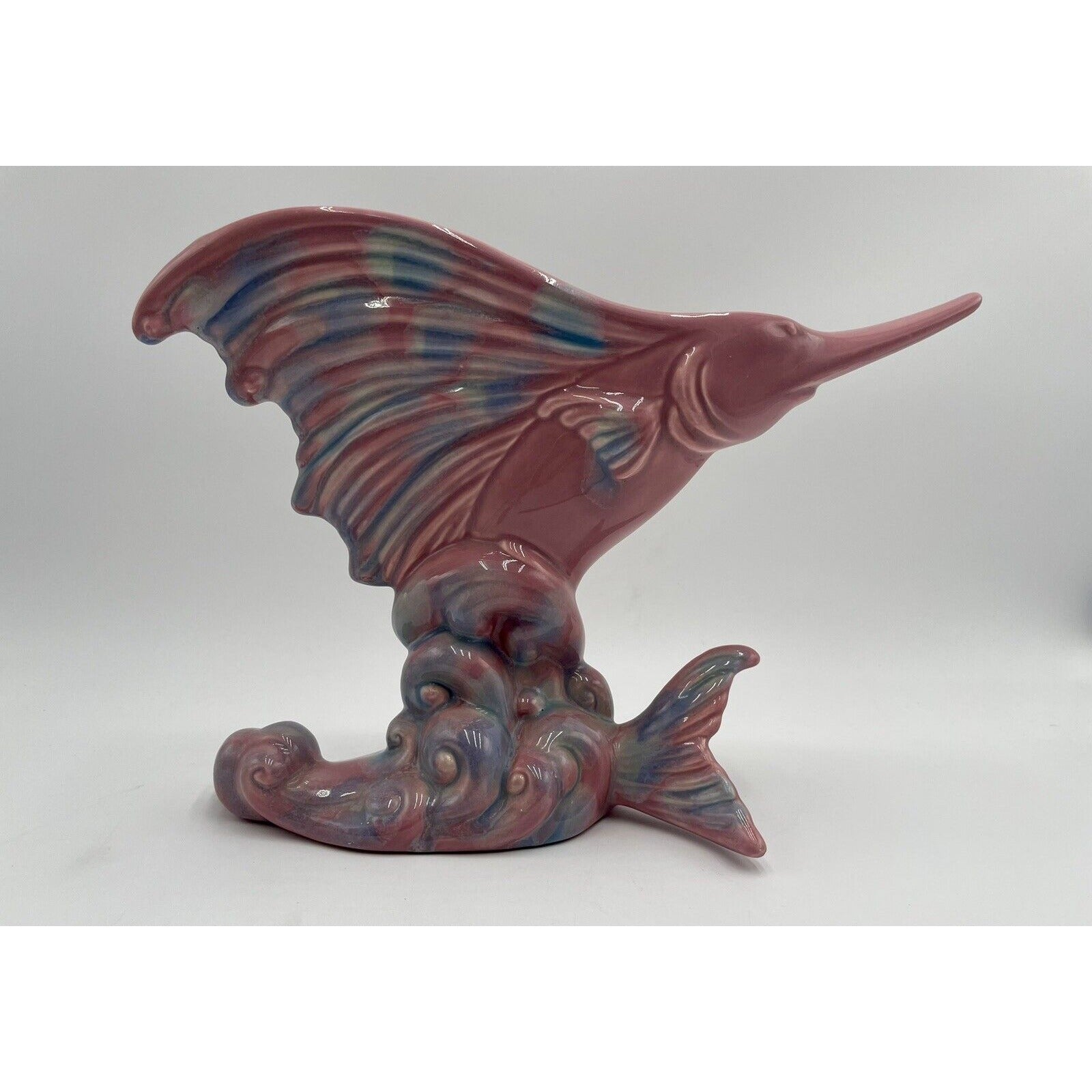 Vintage Royal Haeger Marlin Swordfish Sailfish Art Pottery Planter Vase (D5) - Vintosh Vintage