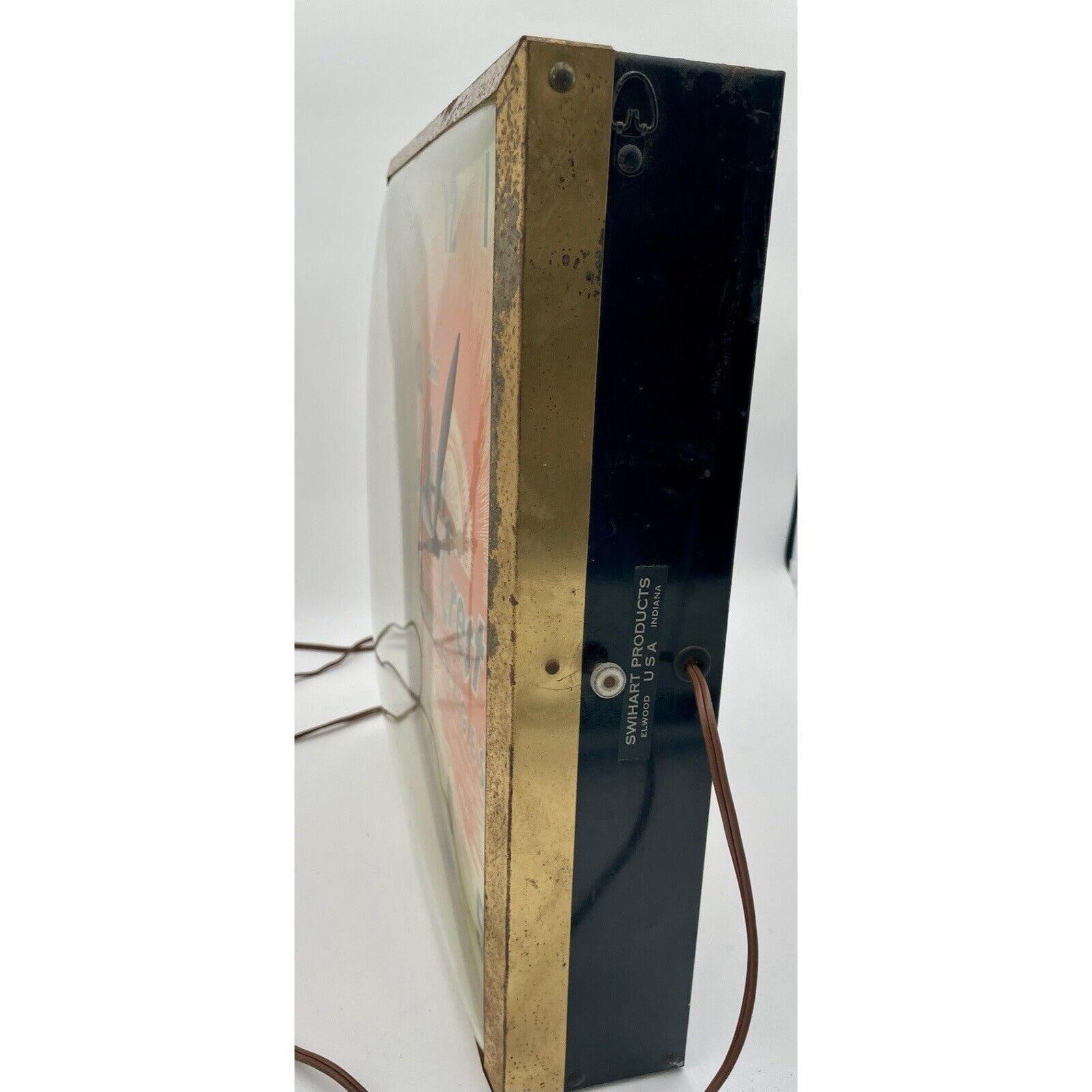 Vintage Sun Crest Beverages Advertising Light Up Sign Clock (D1) - Vintosh Vintage