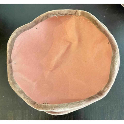 Vintage Brown Velvet Hat w/ Clear Rhinestone