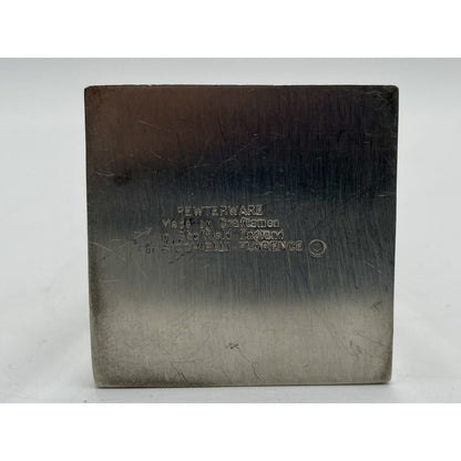 Antique Hand Made Pewterware Art Deco Triangle Perfume Decanter - England (D7) - Vintosh Vintage