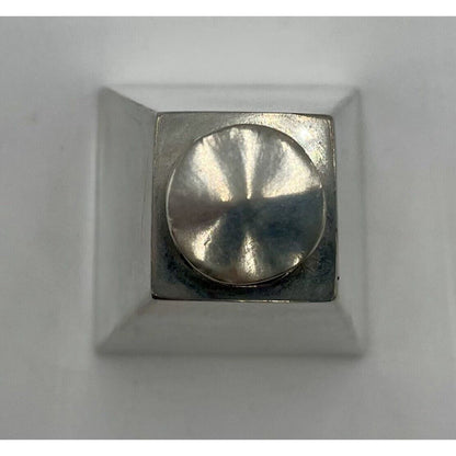 Antique Hand Made Pewterware Art Deco Triangle Perfume Decanter - England (D7) - Vintosh Vintage