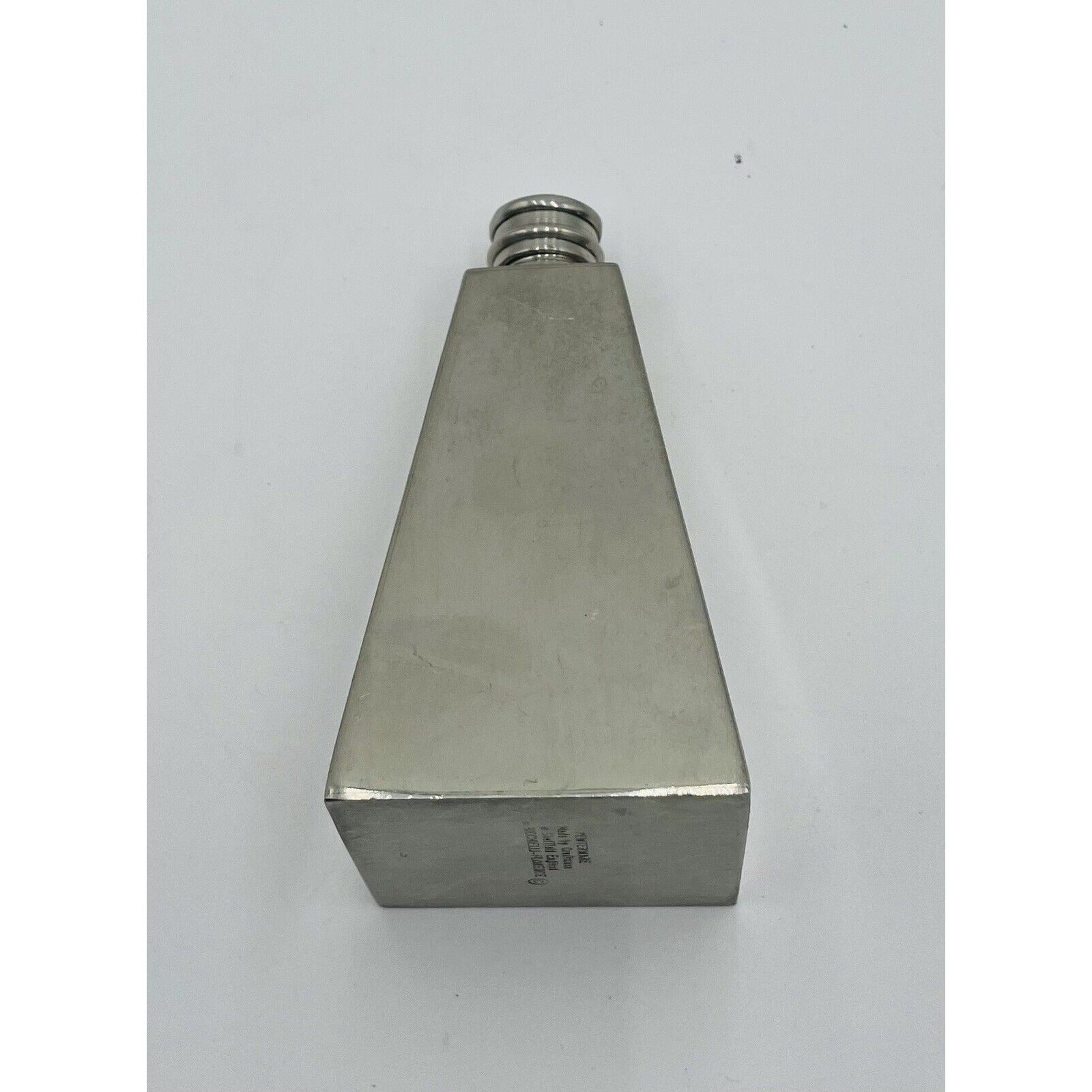 Antique Hand Made Pewterware Art Deco Triangle Perfume Decanter - England (D7) - Vintosh Vintage