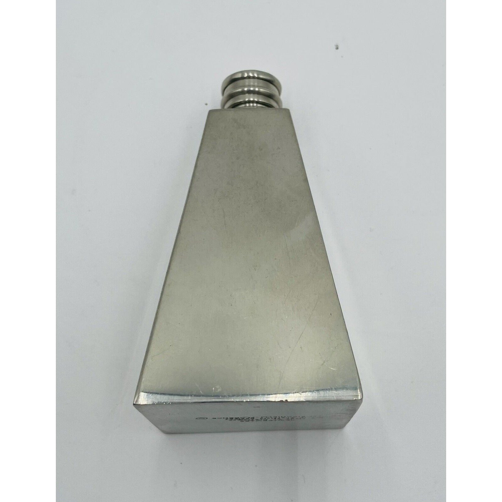 Antique Hand Made Pewterware Art Deco Triangle Perfume Decanter - England (D7) - Vintosh Vintage