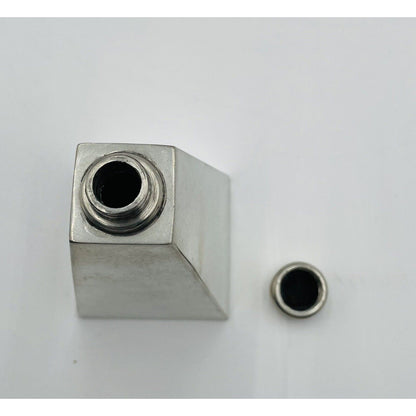 Antique Hand Made Pewterware Art Deco Triangle Perfume Decanter - England (D7) - Vintosh Vintage