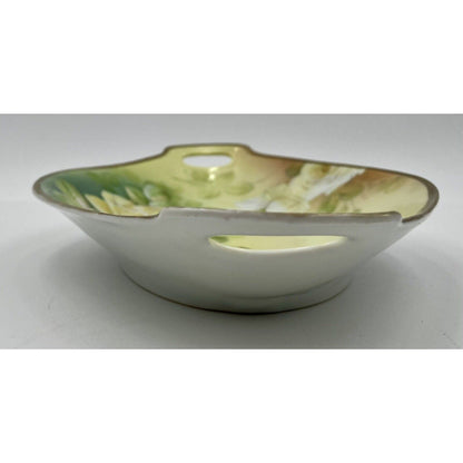 Vintage 1900's PT Bavaria Oval Small Dish W/Hand Painted Roses (C4) - Vintosh Vintage